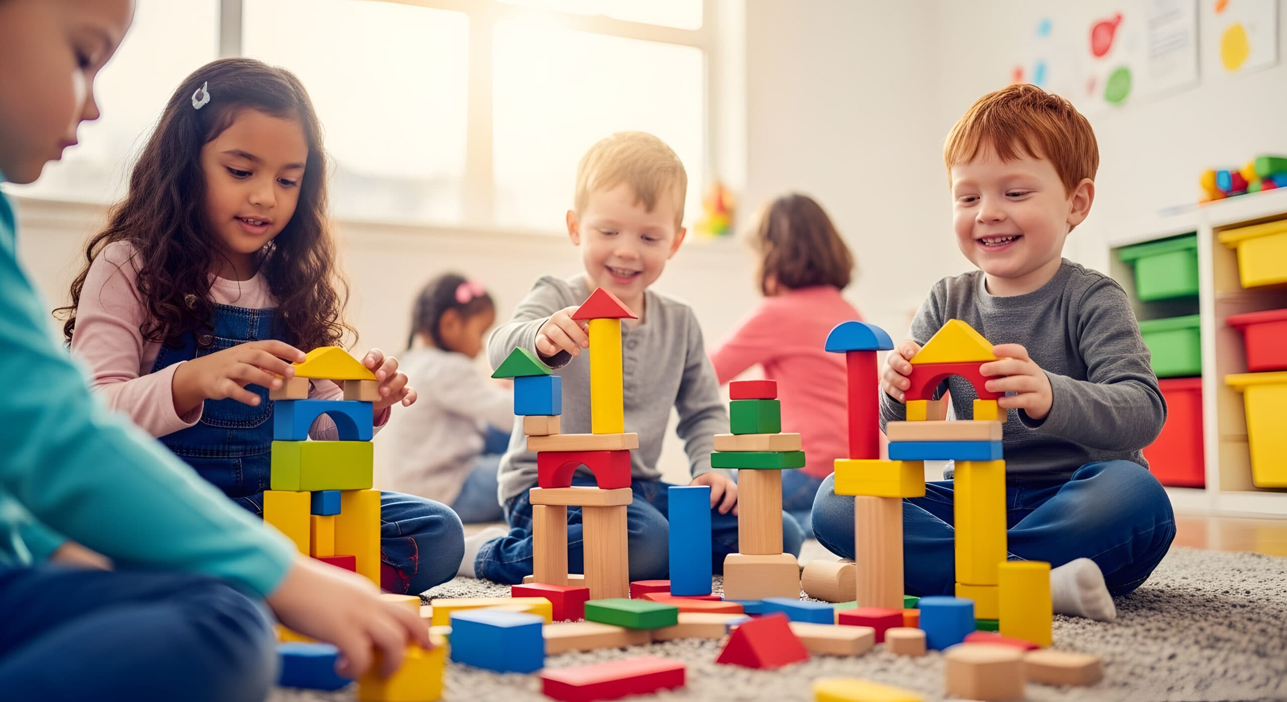 Children playing and learning at Creative Playrooms